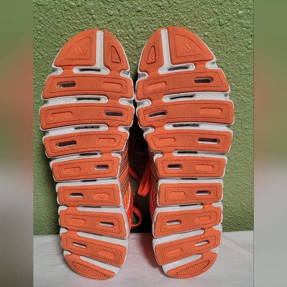 Adidas Climacool Vibrant Orange Women's Sneakers With Reflective Stripes Sz 7.5 - Picture 10 of 15